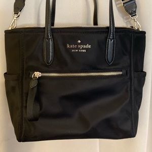 Kate Spade nylon shoulder tote with handles and strap